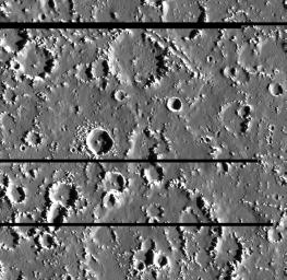 This portion of the surface of Callisto, Jupiter's second largest moon, contains an immensely varied crater landscape. Image obtained by the Solid State Imaging (SSI) system on NASA's Galileo spacecraft during its tenth orbit of Jupiter.