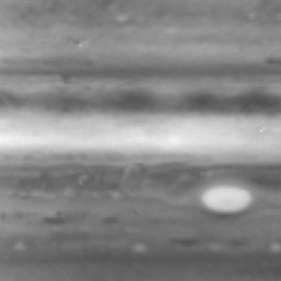 Jupiter's high-altitude clouds are seen in this still image made from seven frames taken by the narrow-angle camera of NASA's Cassini spacecraft.