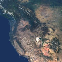 This natural-color image from NASA's Terra spacecraft captures the beauty of the western United States and Canada. 