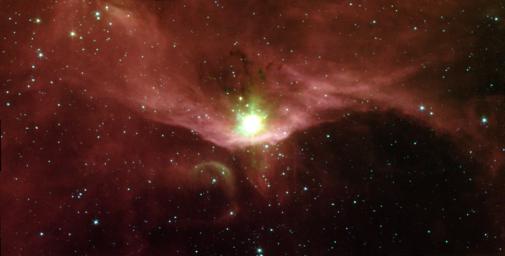 In the quest to better understand the birth of stars and the formation of new worlds, astronomers have used NASA's Spitzer Space Telescope to examine the massive stars contained in a cloudy region called Sharpless 140. 