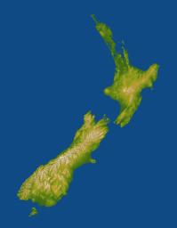 New Zealand straddles the juncture of the Indo-Australian and Pacific tectonic plates, two of Earth's major crustal plates in this image from NASA's Shuttle Radar Topography Mission.