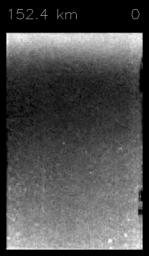 This frame from an animation is made up from a sequence of images taken by NASA's Descent Imager/Spectral Radiometer (DISR) instrument on board ESA's Huygens probe, during its successful descent to Titan on Jan. 14, 2005.