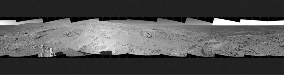 Spirit's Surroundings on 'West Spur,' Sol 305