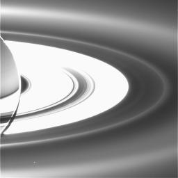 A new diffuse ring, coincident with the orbits of Saturn's moon's Janus and Epimetheus, has been revealed in ultra-high phase angle views from NASA's Cassini spacecraft.