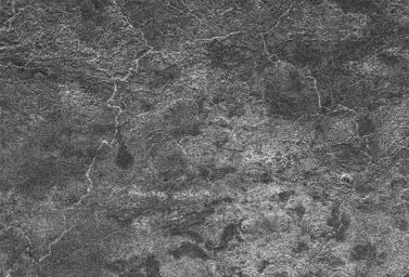 A network of river channels is located atop Xanadu, the continent-sized region on Saturn's moon Titan. This radar image was captured by NASA's Cassini Radar Mapper on April 30, 2006.