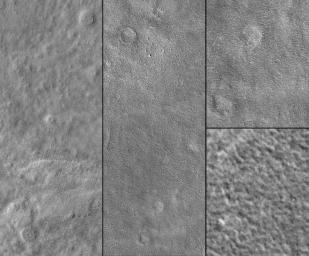 NASA's Mars Global Surveyor shows the landing site of Viking 2 in Utopia Planitia, west of Mie Crater on Mars on 3 September 1976. 