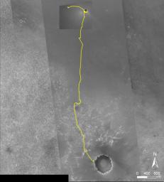 Opportunity Traverse Map, 'Eagle' to 'Victoria'
