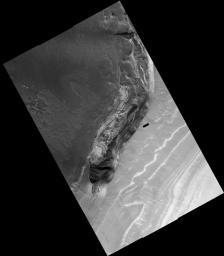 False Color Image of North Polar Layered Deposits in Head Scarp of Chasma 
Boreale
