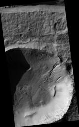 Gully Apron in Crater