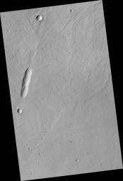Vent at the Summit of Arsia Mons Volcano