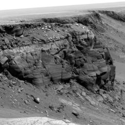 Details of Layers in Victoria Crater's Cape St. Vincent