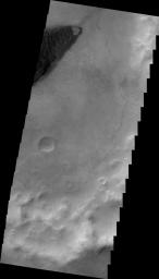 This image from NASA's Mars Odyssey shows a portion of a dune field on the floor of an unnamed crater in Noachis Terra on Mars.