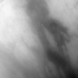 NASA's Cassini spacecraft peers through Titan's atmosphere at the region called Adiri, west of the landing site of the Huygens probe on the anti-Saturn side of the moon.