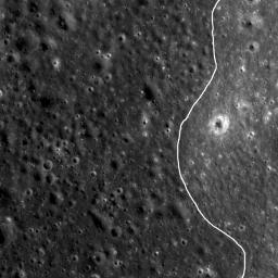 NASA's Lunar Reconnaissance Orbiter spied a very subtle mare-highlands boundary in Mare Moscoviense on the lunar farside, near the center of the Constellation Program region of interest.