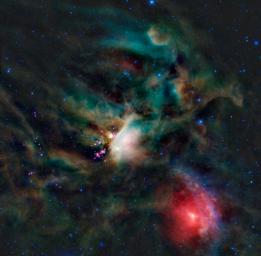 A rich collection of colorful astronomical objects is revealed in this picturesque image of the Rho Ophiuchi cloud complex from NASA's Wide-field Infrared Explorer; the cloud is found rising above the plane of the Milky Way in the night sky.