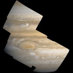 Data from the camera onboard NASA's Juno mission, called JunoCam, will be made available to the public for processing into their own images. Illustrated here with an image of Jupiter taken by NASA's Voyager mission.