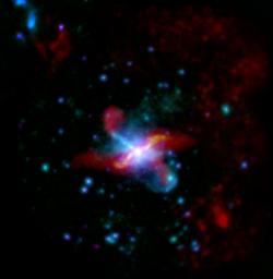 Inner structural features seen in this image from ESA's Herschel Space Observatory are helping scientists to understand the mechanisms and interactions within the galaxy.
