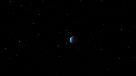 This artist's concept depicts 55 Cancri e as it orbits its star. NASA's Spitzer Space Telescope has, for the first time, captured the light emanating from a distant super Earth, a planet more massive than Earth but lighter than Neptune.
