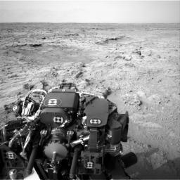 NASA's Mars rover Curiosity drove 83 feet eastward during the 102nd Martian day, or sol, of the mission (Nov. 18, 2012). At the end of the drive, Curiosity's view was toward 'Yellowknife Bay' in the 'Glenelg' area of Gale Crater.