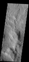 The wind is responsible for the erosion seen in this image captured by NASA's 2001 Mars Odyssey spacecraft near Aeolis Planum.
