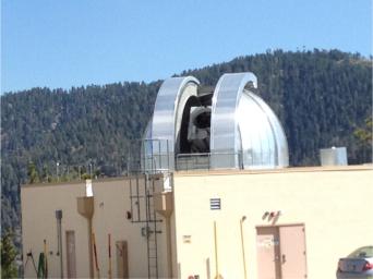 NASA's Optical Communications Telescope Laboratory (OCTL) dome is located in Table Mountain, California. It is used in conjunction with The Optical PAyload for Lasercomm Science (OPALS).