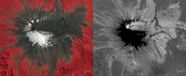 On March 3, 2015, Chile's Villarrica volcano erupted, forcing the evacuation of thousands of people. The eruption and its effects were captured by NASA's Terra spacecraft on March 9.