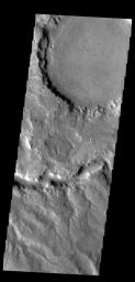 This image captured by NASA's 2001 Mars Odyssey spacecraft shows a portion of Samara Valles.