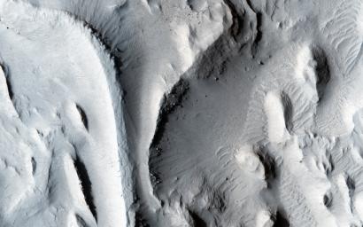 The sinuous ridges in this image from NASA's Mars Reconnaissance Orbiter spacecraft display strong characteristics of ancient meandering riverbeds that are preserved as inverted topography.