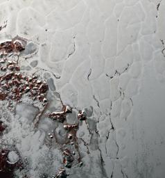 Like a cosmic lava lamp, a large section of Pluto's icy surface is being constantly renewed by a process called convection that replaces older surface ices with fresher material as evidenced by NASA's New Horizons.