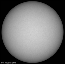 NASA's Solar Dynamics Observatory shows that the Sun has gone an entire month without any sunspots (Feb. 1-18, 2019).