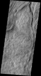 NASA's 2001 Mars Odyssey spacecraft spies what looks like a wishbone.