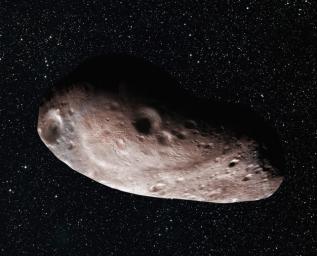 Artist's concept of Kuiper Belt object 2014 MU69, which is the next flyby target for NASA's New Horizons mission.