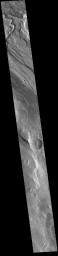 This image from NASA's Mars Odyssey shows part of Ares Vallis, one of the large channels in Margaritfer Terra that empty into Chryse Planitia.