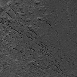 This image of a fracture pattern on the floor of Occator Crater on Ceres was obtained by NASA's Dawn spacecraft on July 25, 2018 from an altitude of about 87 miles (140 kilometers).