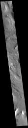 This image from NASA's Mars Odyssey shows a complexly eroded region, part of Aeolis Planum.