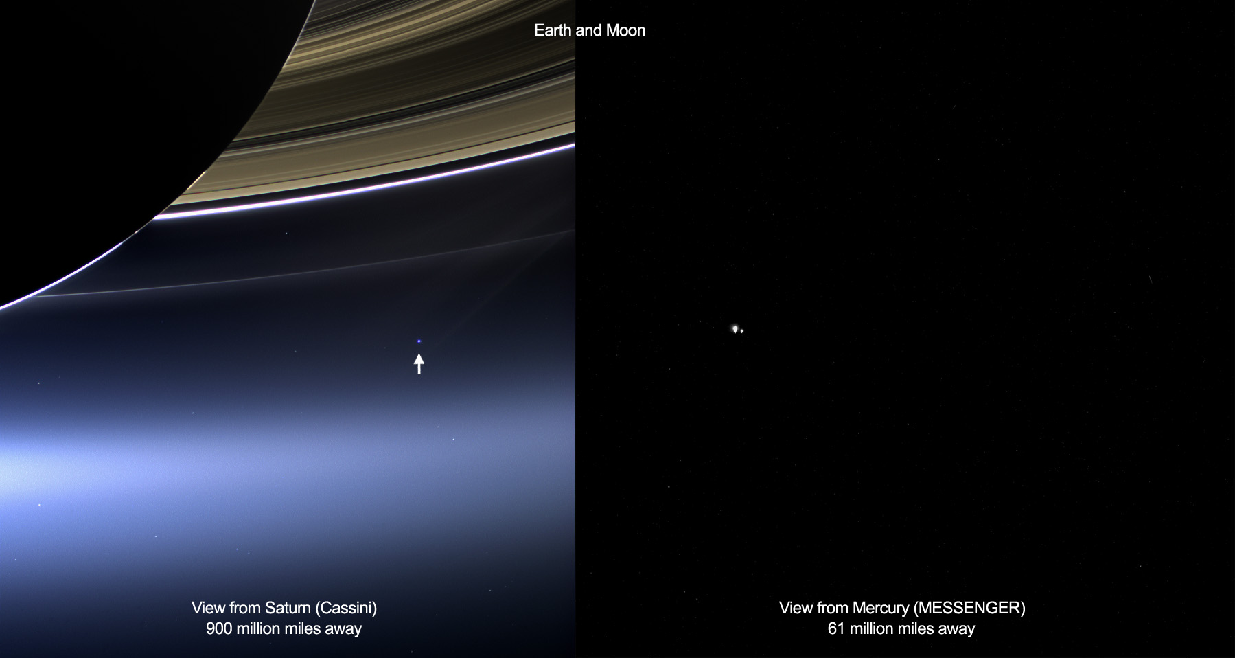 Cassini image of Earth