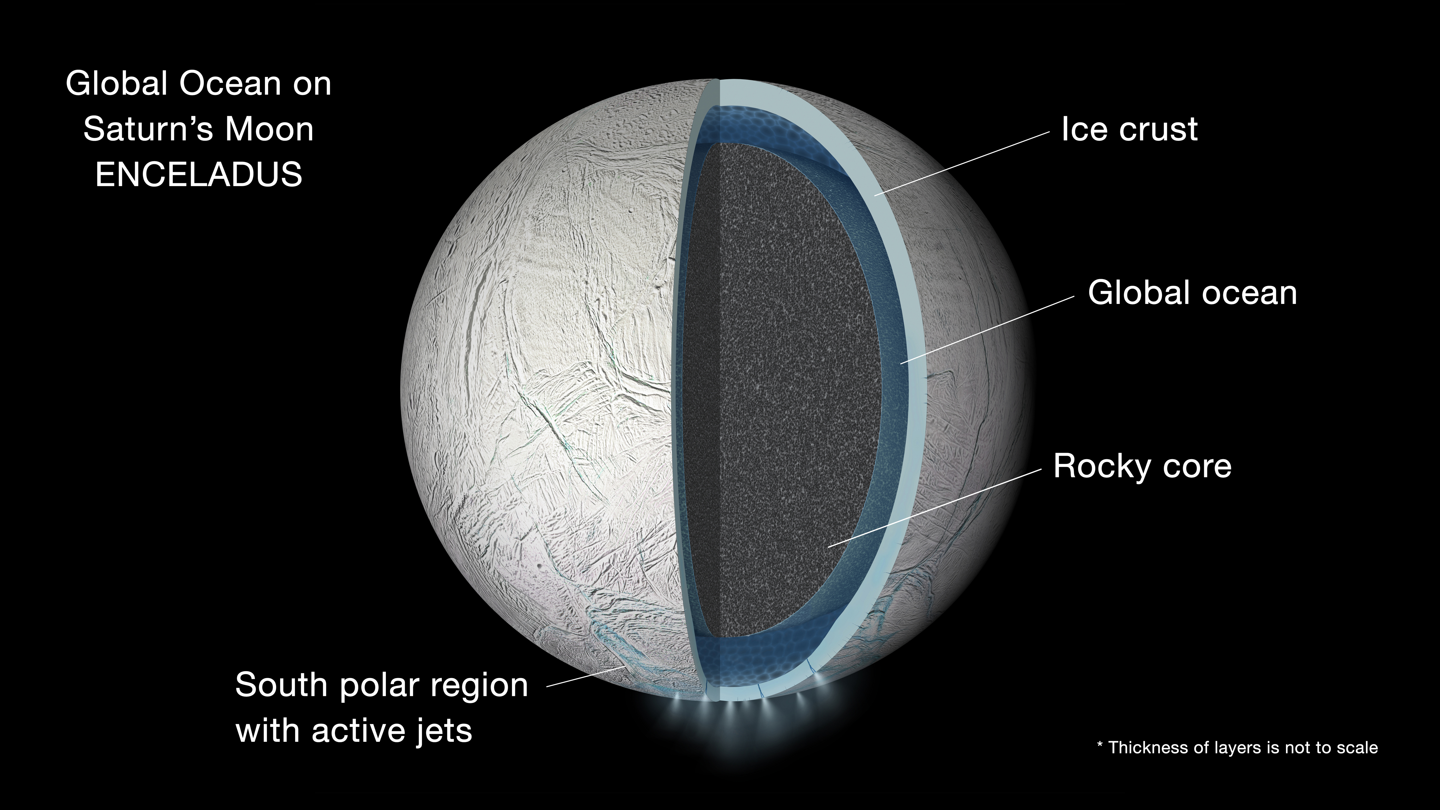 Saturn's moon Enceladus global ocean model