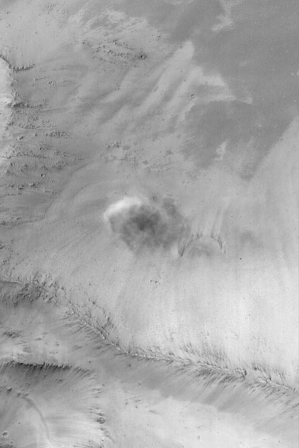 Облако пыли на Марсе
