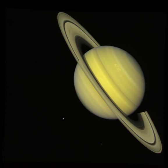 Voyager 2 photo of Saturn [Image courtesy: NASA/JPL]