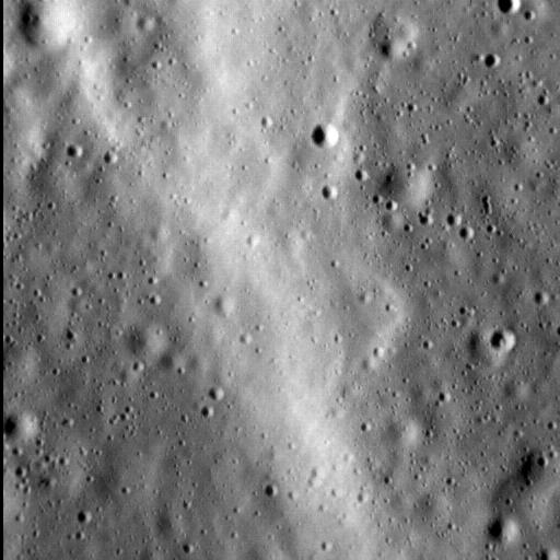 Et lile udsnit af Merkurs overflade