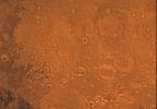 Mars digital-image mosaic merged with color of the MC-12 quadrangle, Arabia region of Mars. This image is from NASA's Viking Orbiter 1.