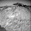 A close-up view of the rock 'Moe' in the Rock Garden at the Pathfinder landing site. Moe is a meter-size boulder that, as seen from NASA's Sojourner, has a relatively smooth yet pitted texture upon close examination. Sol 1 began on July 4, 1997.