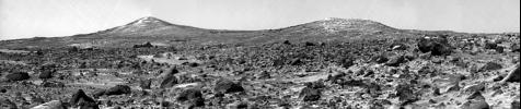 The Twin Peaks are modest-size hills to the southwest of the Mars Pathfinder landing site. They were discovered on the first panoramas taken by NASA's IMP camera on the 4th of July, 1997. Sol 1 began on July 4, 1997.