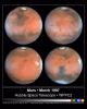 Four faces of Mars as seen on March 30, 1997 are presented in this montage of NASA Hubble Space Telescope images. Proceeding in the order upper-left, upper-right, lower-left, lower-right, Mars has rotated about ninety degrees.