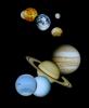 This is an updated montage of planetary images taken by spacecraft managed by NASA's Jet Propulsion Laboratory in Pasadena, CA. Included are (from top to bottom) images of Mercury, Venus, Earth (and Moon), Mars, Jupiter, Saturn, Uranus and Neptune.