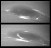 The bright cirrus-like clouds of Neptune change rapidly, often forming and dissipating over periods of several to tens of hours. In this sequence NASA's Voyager 2 observed cloud evolution in the region around the Great Dark Spot (GDS).