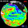After dominating the tropical Pacific Ocean for more than two years, the 1998-2000 La Nia 'cool pool' is continuing its slow fade and seems to be retiring from the climate stage, according to satellite data from NASA's U.S.-French TOPEX/Poseidon mission.