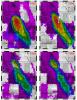 This figure from ESA's Remote Sensing satellites (ERS-1 and ERS-2) shows a comparison of interferograms from four different years mapping the rapid ground subsidence over the Lost Hills oil field in California.