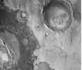 Infrared imaging from NASA's Mars Odyssey spacecraft shows signs of layering exposed at the surface in a region of Mars called Terra Meridiani.