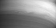 On its approach to Saturn orbit insertion, the narrow angle camera on NASA's Cassini spacecraft snapped this image of a turbulent swirl in the high clouds of Saturn's atmosphere.